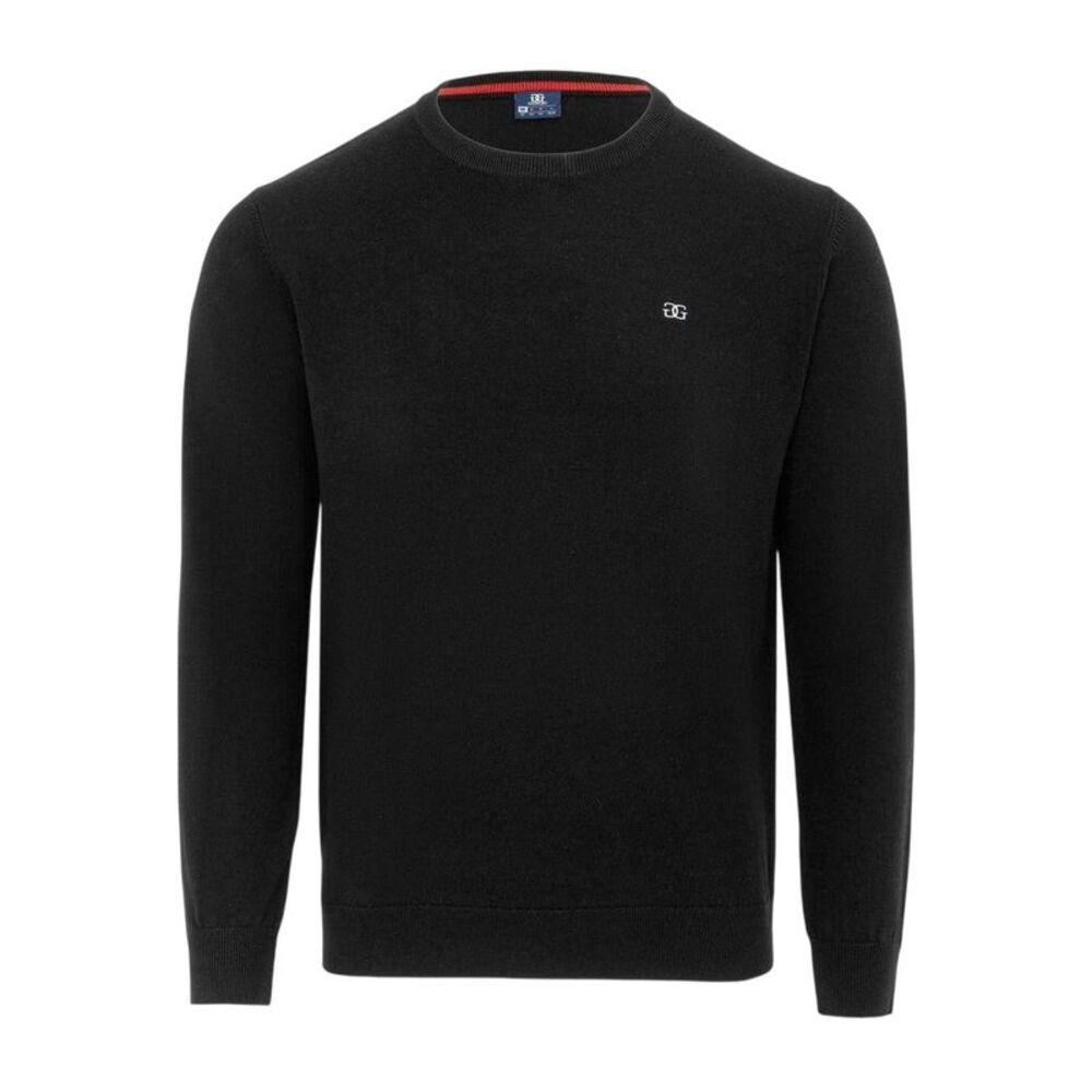 Giorgio Mens Knitted Crew Neck Sweater / Black